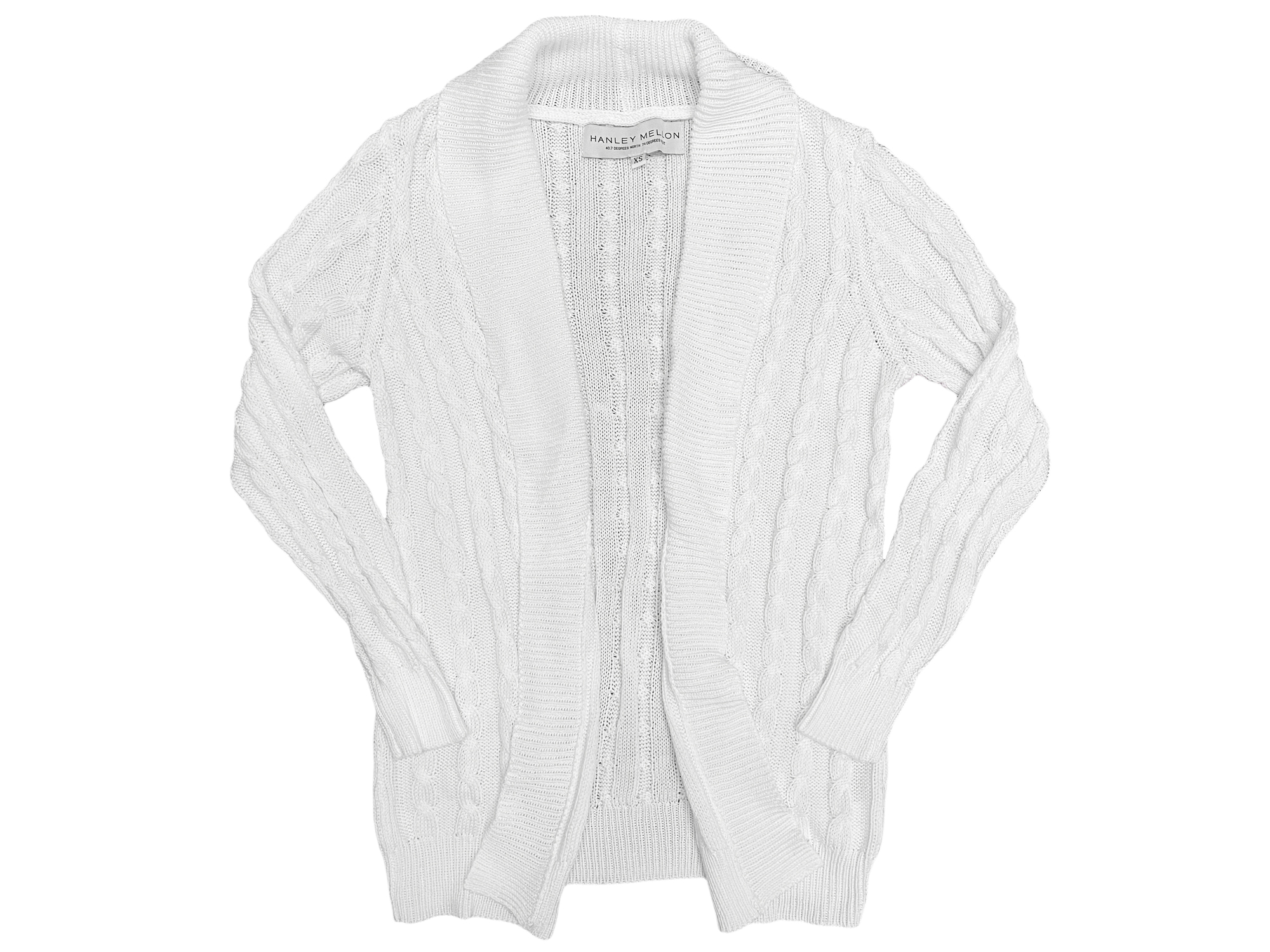 HANLEY MELLON Women's White Knit Cardigan S72611 460 NEW eBay